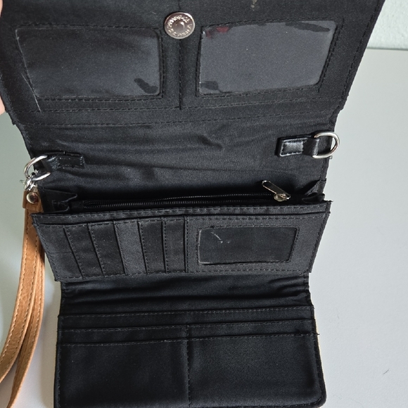 Boho-Western Tan and Brown Women's Clutch - Picture 7 of 9